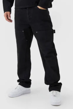 Straight Leg Carpenter Black Jeans