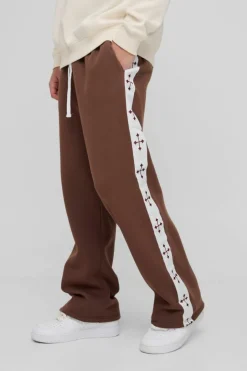 Straight Leg Cross Side Tape Jogger