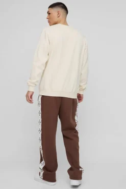 Straight Leg Cross Side Tape Jogger
