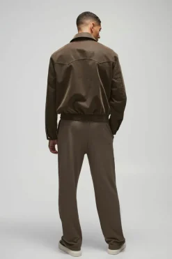 Straight Leg Jersey Twill Jogger