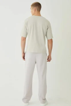 Straight Leg Jersey Twill Jogger