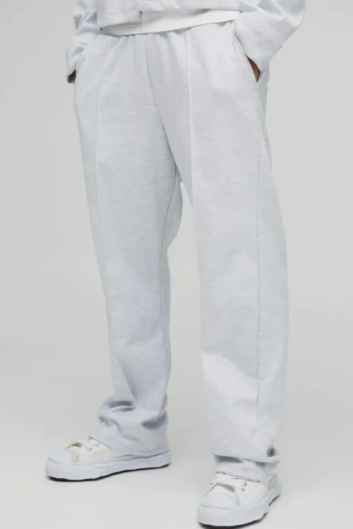 Straight Leg Scuba Pintuck Front Trouser