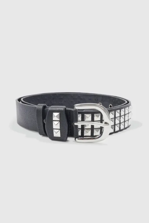Studded Faux Leather Belt