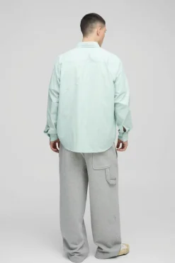 Super Oversized Long Sleeve Stripe Shirt