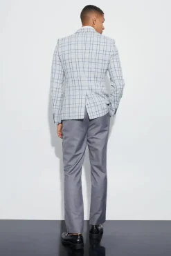 Super Skinny Check Single Breasted Suit