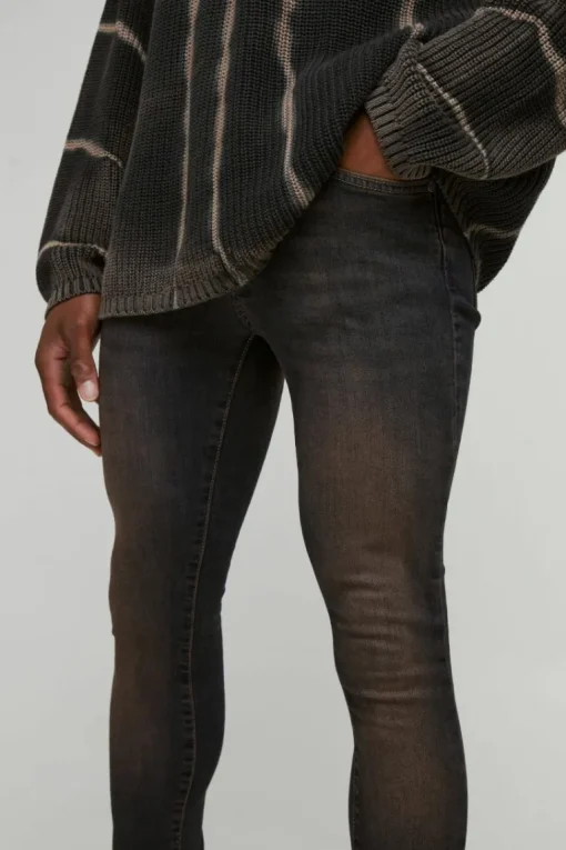 Super Skinny Stacked Vintage Wash Jeans