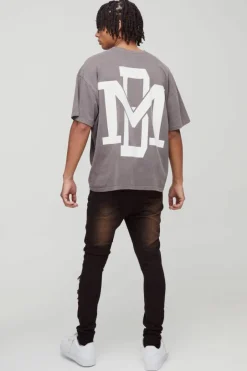 Super Skinny Stretch Biker Rip & Repair Denim Jeans