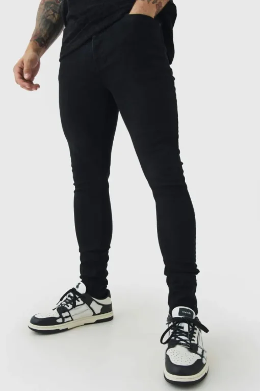 Super Skinny Stretch Jean In True Black