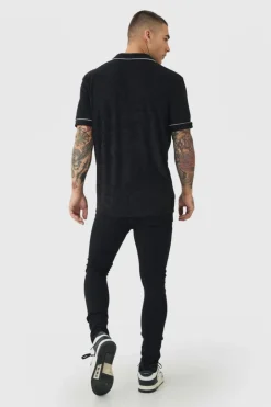 Super Skinny Stretch Jean In True Black