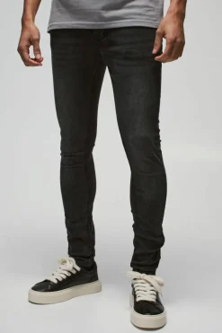 Super Skinny Stretch Jean In Charcoal