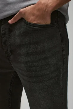 Super Skinny Stretch Jean In Charcoal