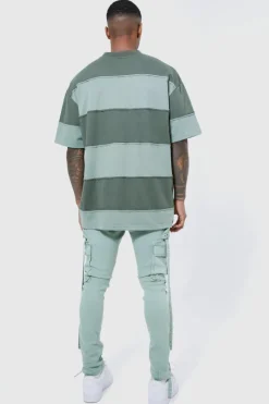 Super Skinny Stretch Strap Detail Cargo Jeans