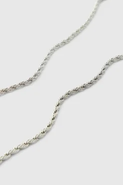 T Bar Pendant Necklace In Silver