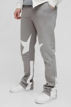 Tall Applique Slim Star Gusset Jogger