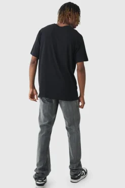 Tall Attack On Titan Anime Printed Licensed T-shirt In Black