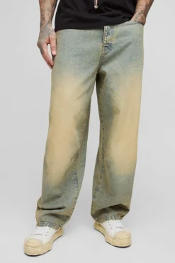 Tall Balloon Fit Pleat Knee Tinted Jeans