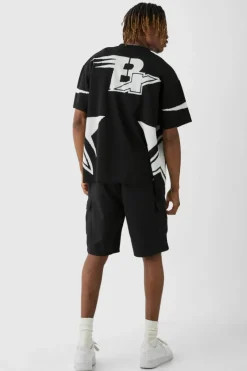 Tall Boxy Fit Knitted Moto Shirt