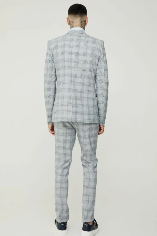 Tall Checked Skinny Fit Suit