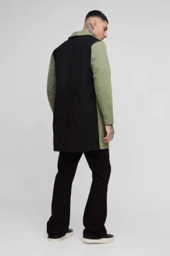 Tall Classic Contrast Panel Trench Coat