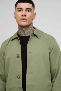 Tall Classic Contrast Panel Trench Coat