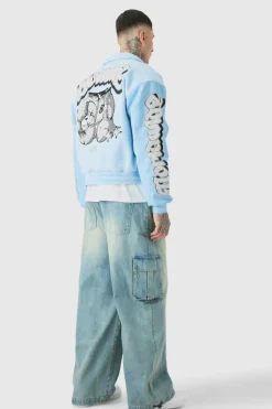 Tall Denim Cargo Parachute Jeans