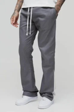 Tall Drawcord Waist Stacked Flared Gusset Trousers