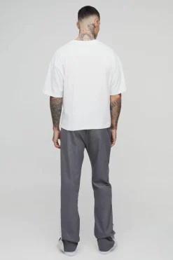 Tall Drawcord Waist Stacked Flared Gusset Trousers