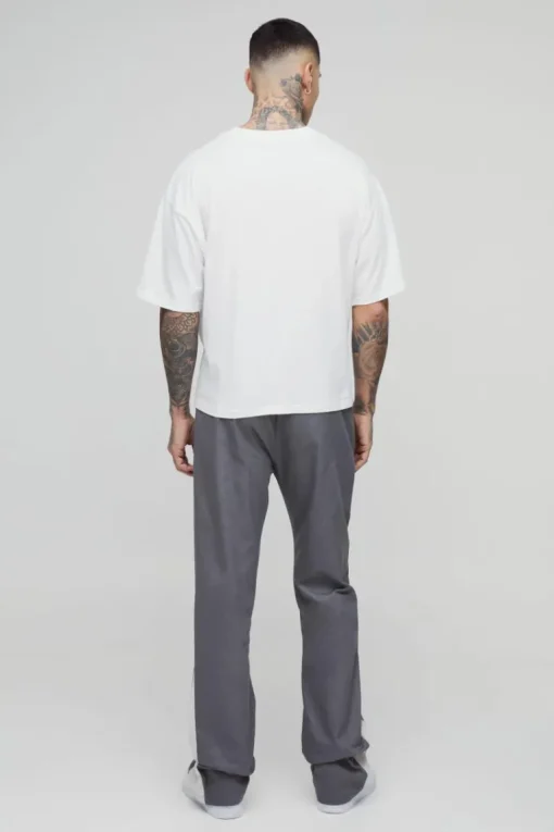 Tall Drawcord Waist Stacked Flared Gusset Trousers