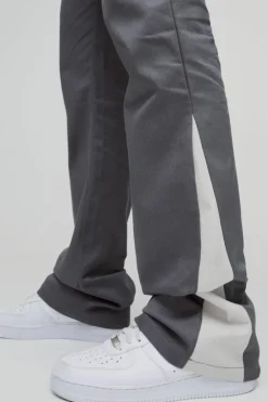Tall Drawcord Waist Stacked Flared Gusset Trousers