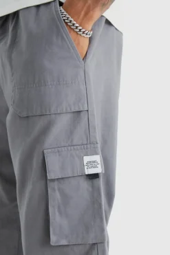 Tall Elastic Waist Relaxed Fit Buckle Cargo Jogger