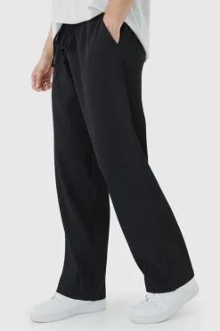 Tall Elastic Waist Relaxed Fit Cropped Pleated Trouser