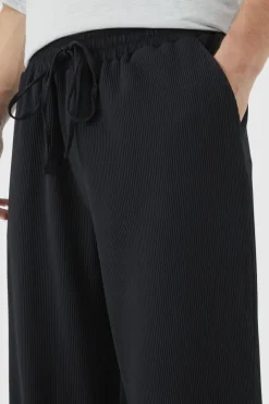 Tall Elastic Waist Relaxed Fit Cropped Pleated Trouser