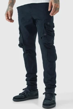 Tall Fixed Waist Skinny Stretch Twill Cargo Trouser