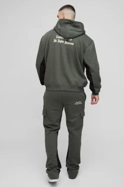 Tall Oversized Boxy Official Hooded Gusset Jogger Tracksuit