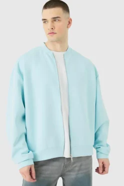 Tall Oversized Boxy Scuba Bomber Jacket