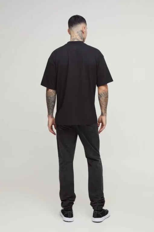 Tall Oversized Extended Neck Basic T-Shirt