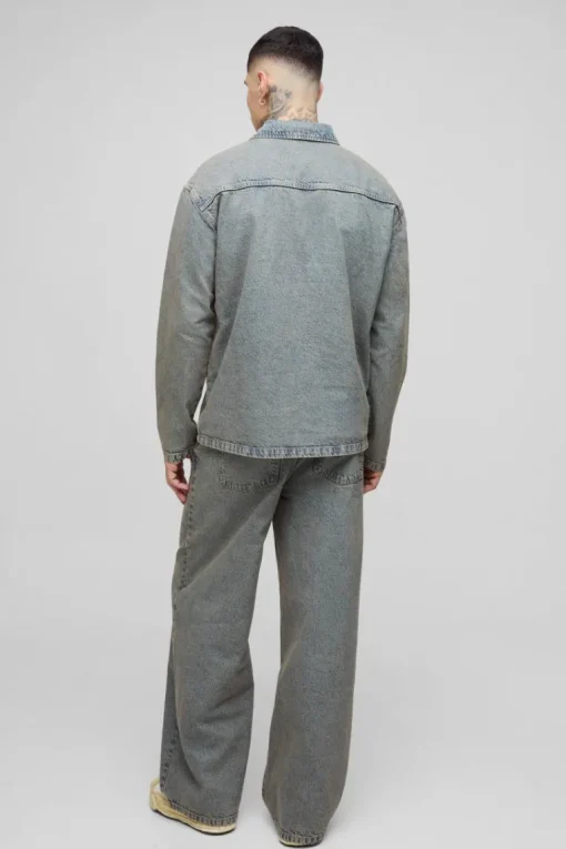 Tall Pleated Baggy Jeans