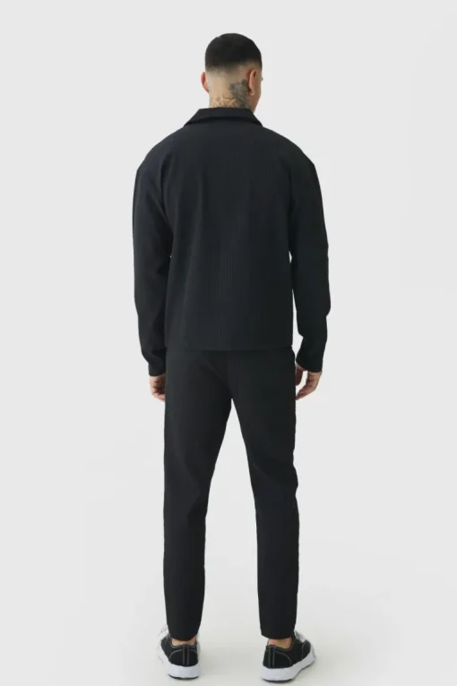 Tall Pleated Cargo Overshirt