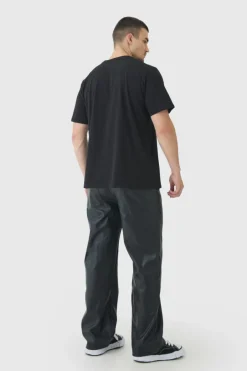 Tall PU Relaxed Fit Trousers