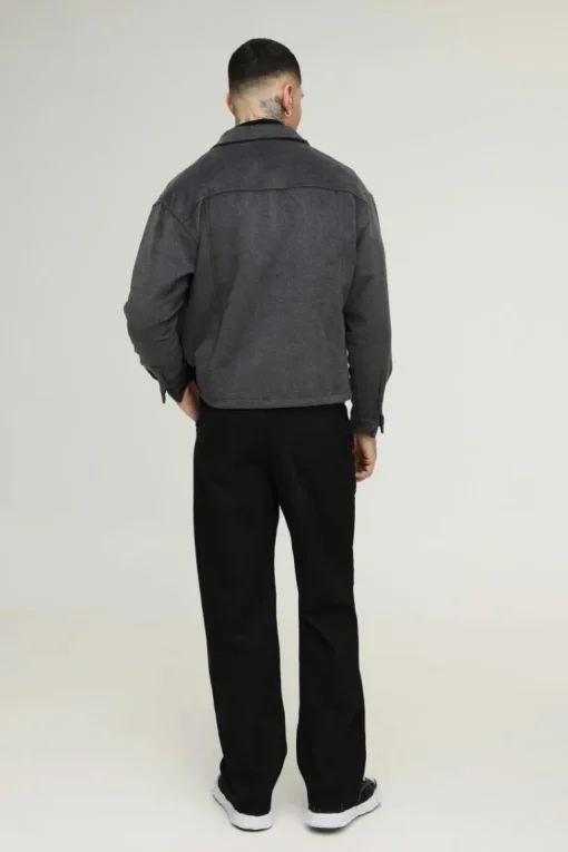 Tall Relaxed Fit Belted Trousers in Black