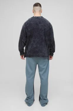 Tall Relaxed Fit Flare Spray Wash Graphic Jogger