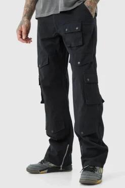 Tall Relaxed Fit Twill Cargo Trousers