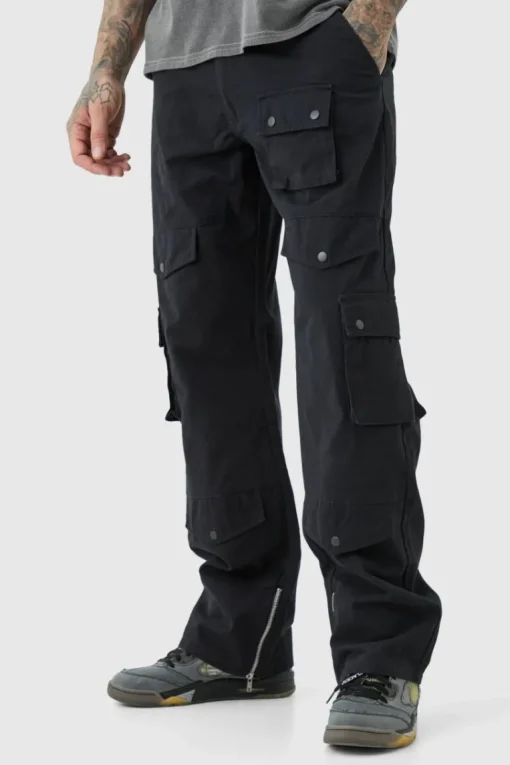 Tall Relaxed Fit Twill Cargo Trousers
