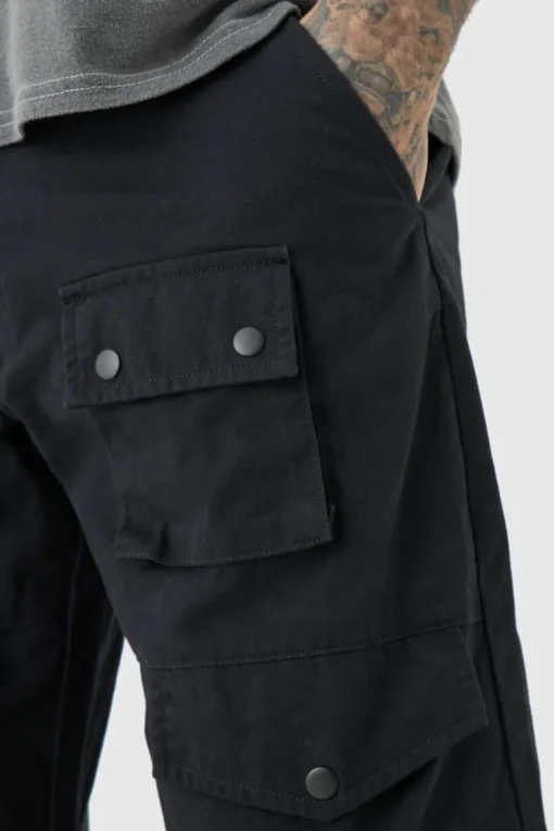 Tall Relaxed Fit Twill Cargo Trousers
