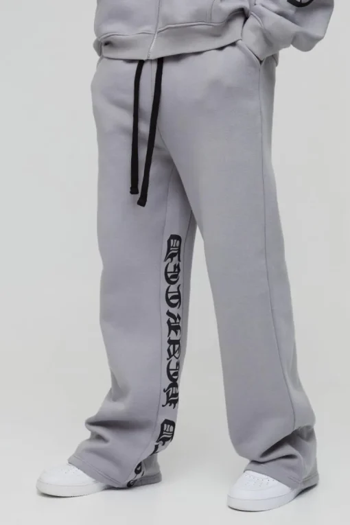 Tall Relaxed Flare Cold Hearted Puff Print Gusset Jogger