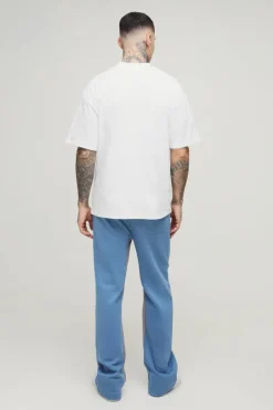 Tall Relaxed Man Paint Splatter Flare Jogger