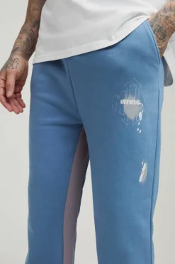 Tall Relaxed Man Paint Splatter Flare Jogger