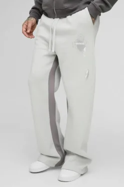 Tall Relaxed Man Paint Splatter Flare Jogger