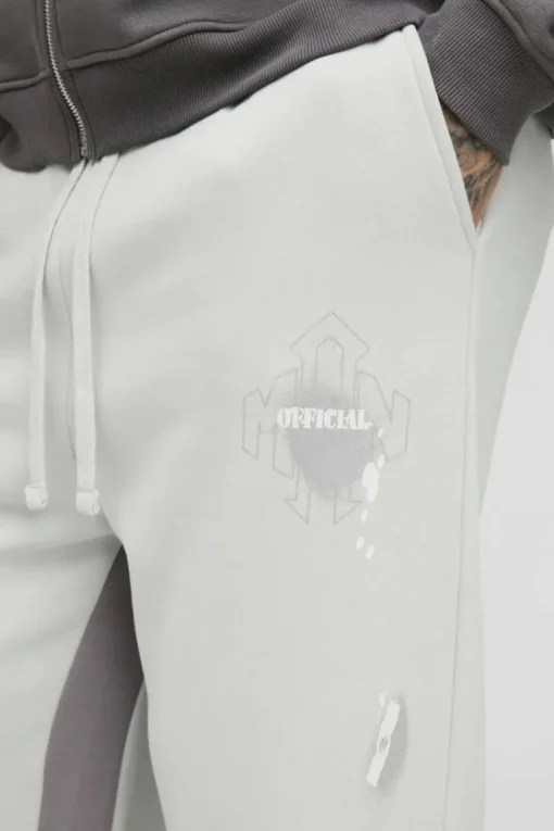 Tall Relaxed Man Paint Splatter Flare Jogger