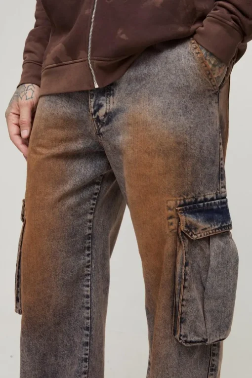 Tall Relaxed printed Cargo Jeans